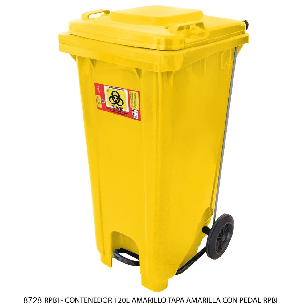 Contenedor Basura 120 Litros 8728 RPBI