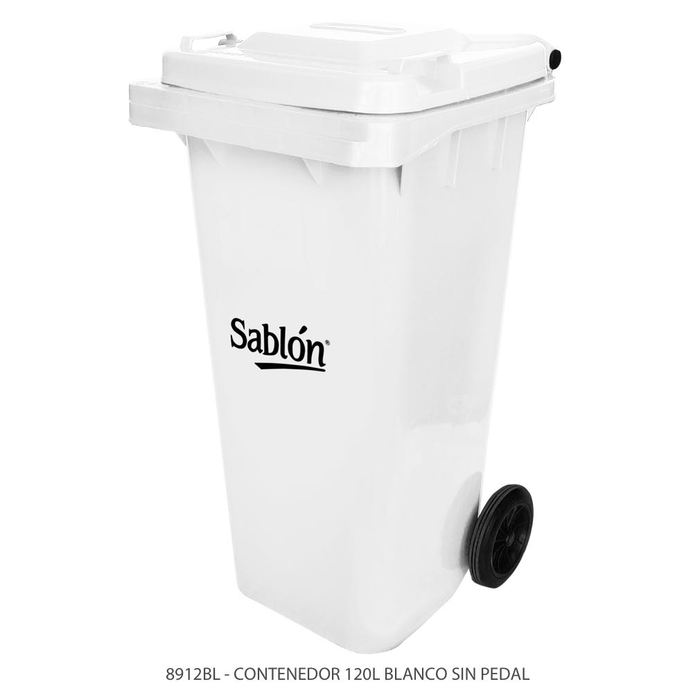 Contenedor Basura 120 Litros Sin Pedal 8912 BL