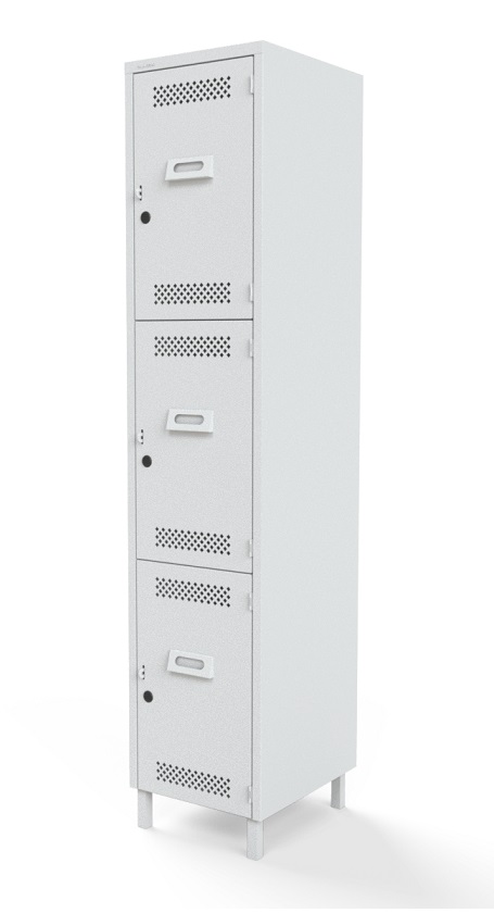 Locker Con Patas 3 Puertas LP-3173