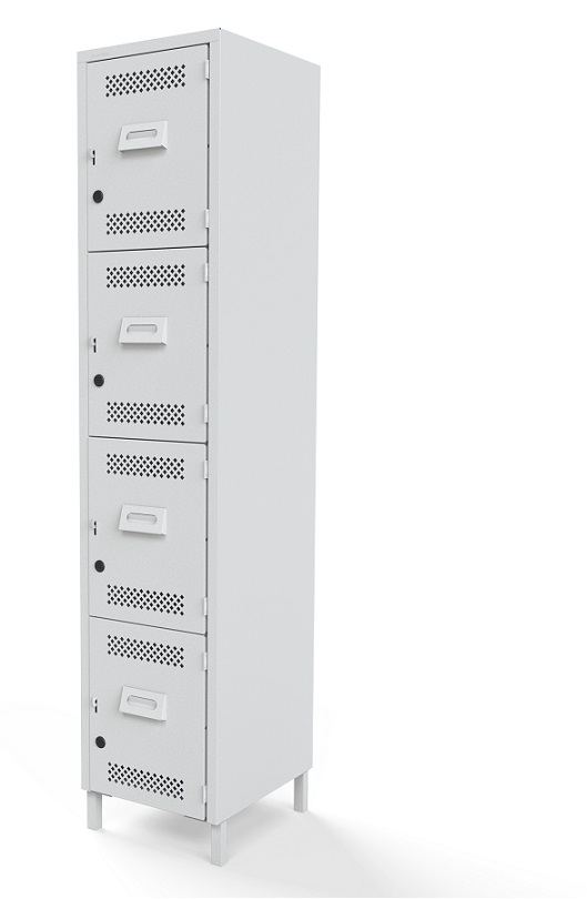Locker Con Patas 4 Puertas LP-3174