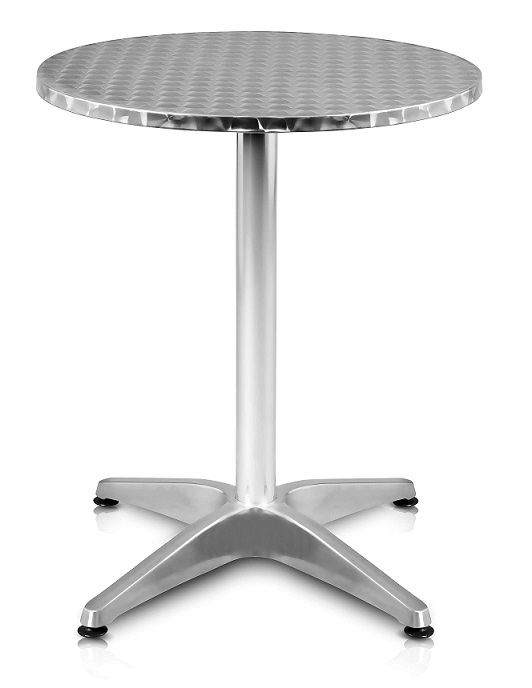 Mesa Aluminio Baja Redonda 60-1
