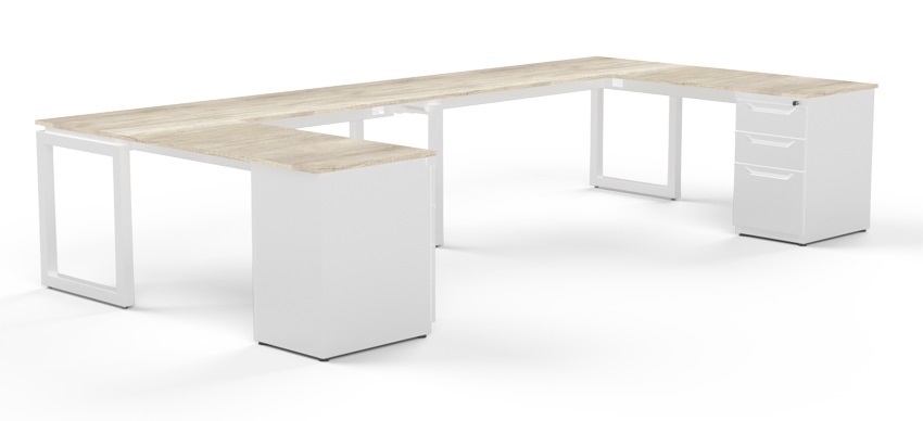 Modulo de Trabajo C Quadra Con Cajonera 360-180-60