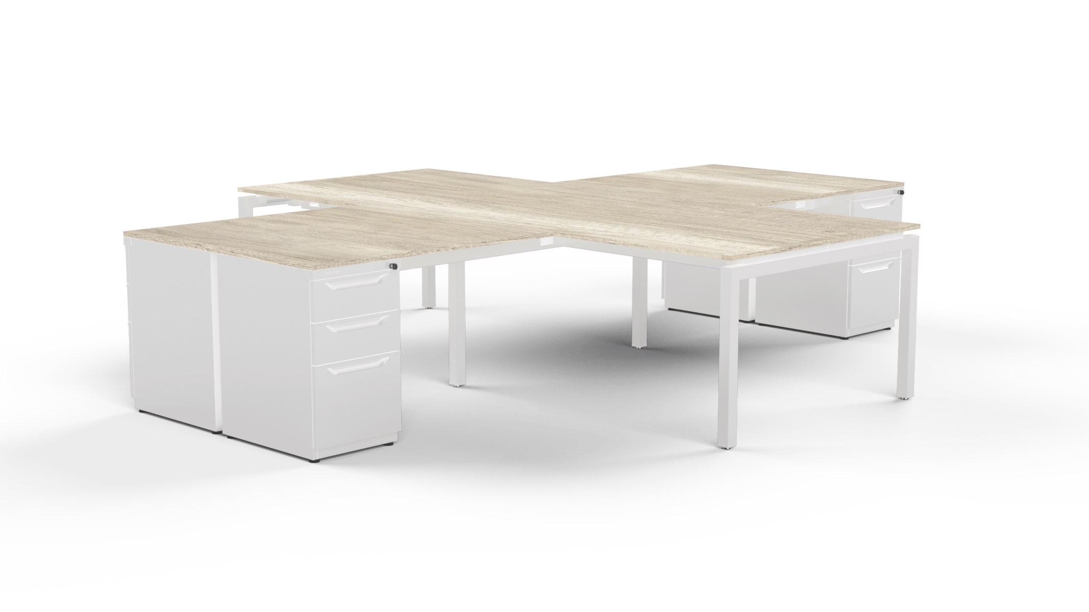 Modulo de Trabajo Cruceta Magnum Con Cajonera 300-360-120