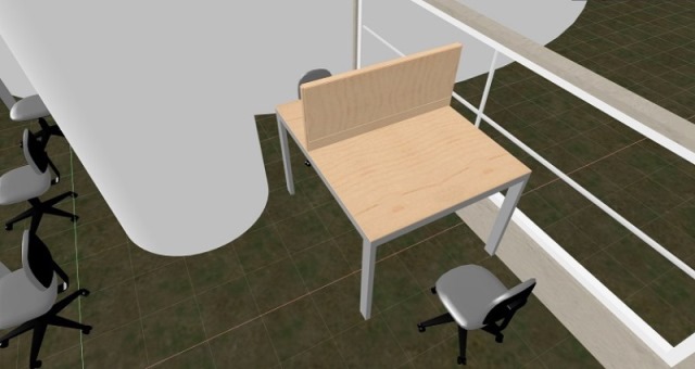 Modulo de Trabajo Para Dos Personas 1.20 x 1.20