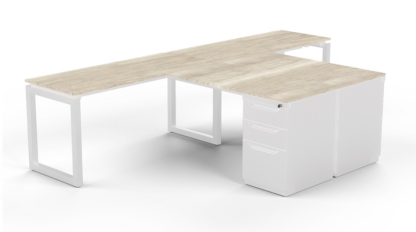 Modulo de Trabajo T Quadra Con Cajonera 300-180-60