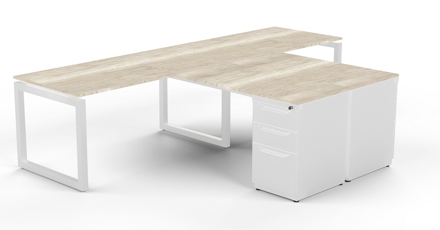 Modulo de Trabajo T Quadra Con Cajonera 300-200-80