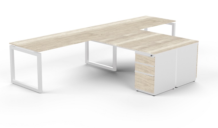 Modulo de Trabajo T Quadra Con Cajonera FL 360-220-80