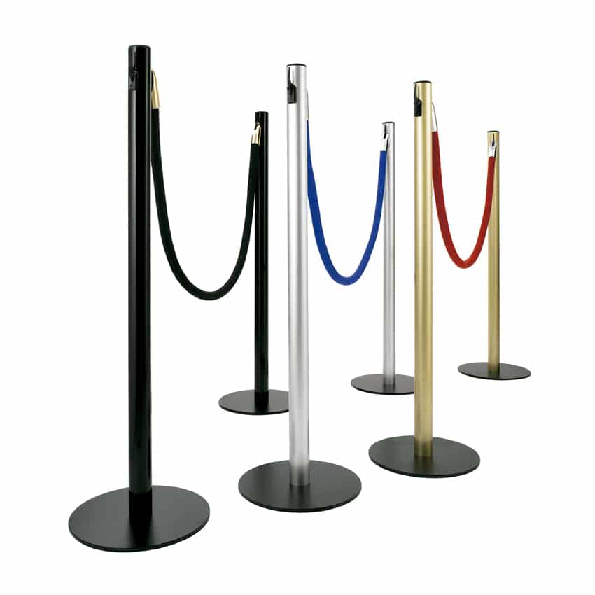 Poste Tradicional Anodizado Para Cordon