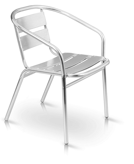 Silla de Visita de Aluminio Baja-1
